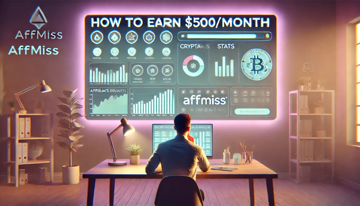 How to Earn $500/Month from Crypto Programs – Beginner Guide (2025) 13 DALL·E 2025 06 11 14.56.24 A realistic YouTube thumbnail showing a minimalist office with soft ambient lighting from LED lights and monitors. A thoughtful person sits at a moder