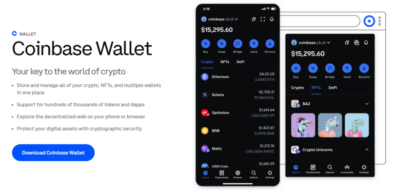 Best Crypto Exchange 2025: The Complete Guide 6 Coinbase user interface highlighting beginner-friendly features including educational content, simple buy/sell buttons, and portfolio tracking tools