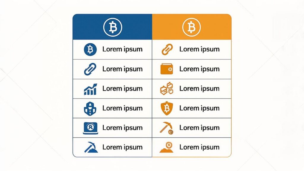Proof of Work vs Proof of Stake detailed comparison table