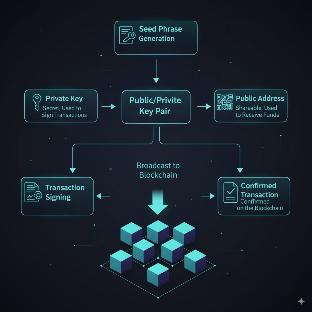 Exchange vs Wallet Explained: A Comprehensive Guide to Crypto Storage Options 5 Wallet Function Diagram