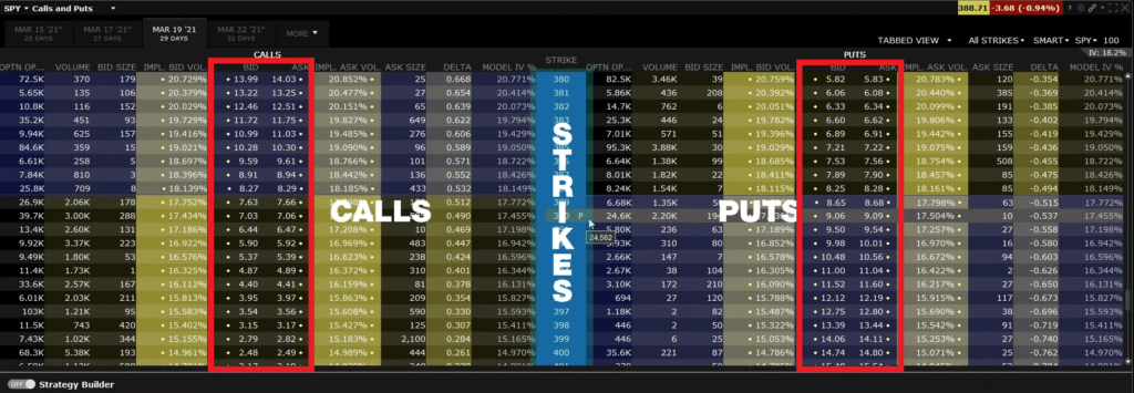 Option chains