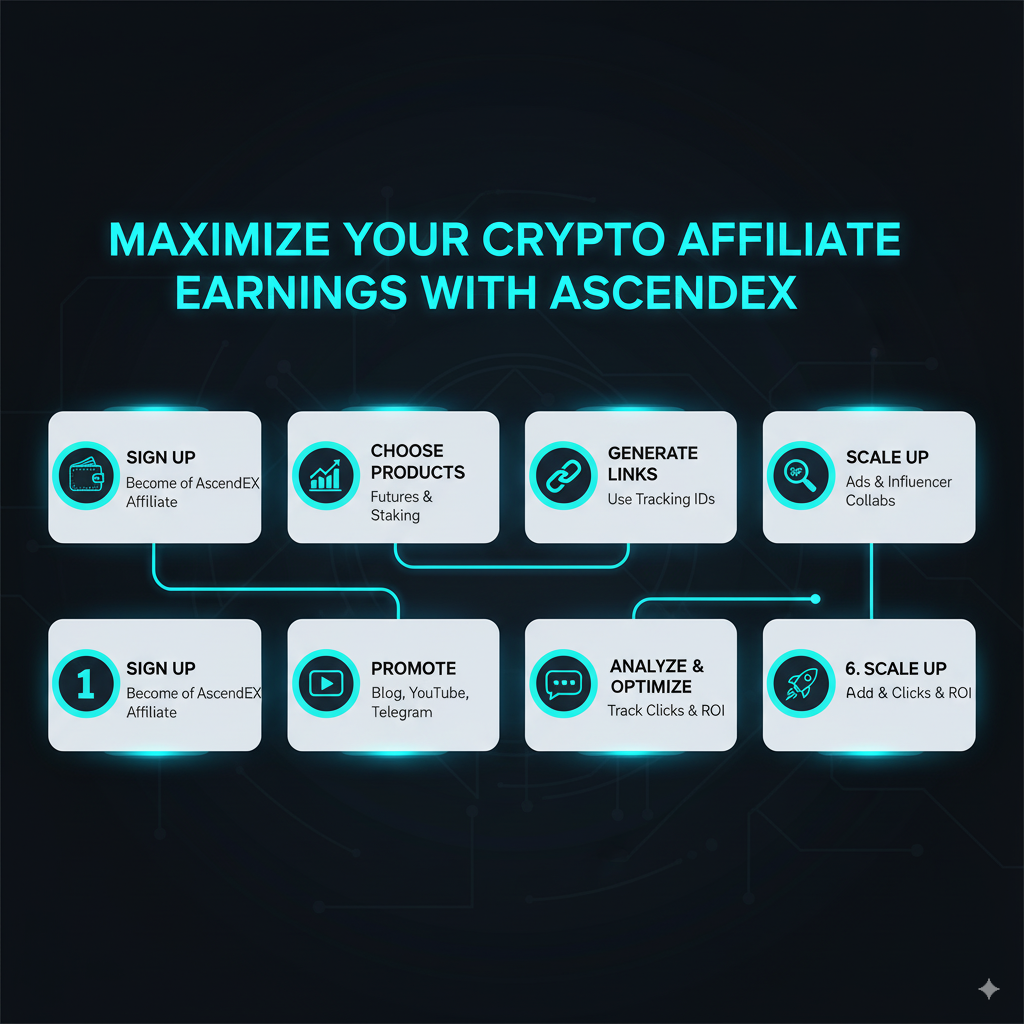Crypto & Affiliate Marketing: Navigate the AscendEX Affiliate Program for Revenue Growth 2 How to maximize AscendEX affiliate earnings strategies and tips