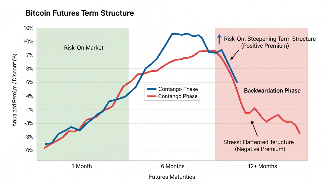 Bitcoin Futures Trading Guide 2025 – Strategies, Risks & Pro Insights 4 Term structure often steepens in risk-on phases and flattens during stress.