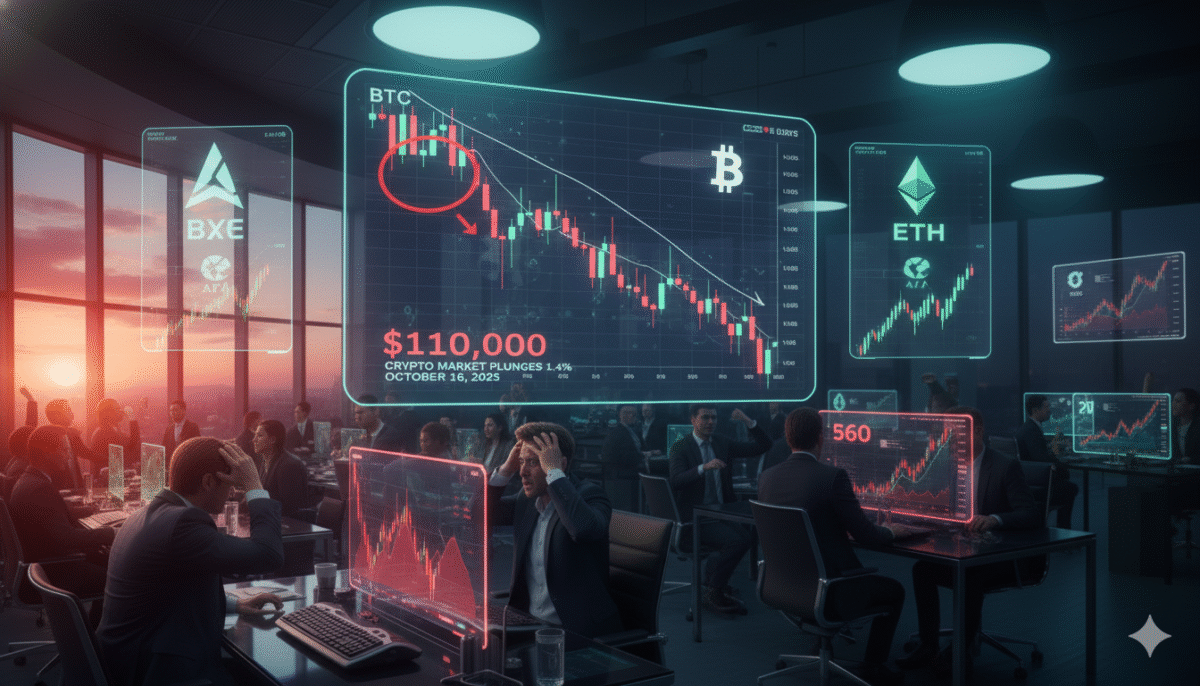 Bitcoin Crash Today: Crypto Market Plunges 1.4% as BTC Tests Critical $110K Support Zone – October 16, 2025 7 bitcoin news today, bitcoin crash, bitcoin analysis, bitcoin price, buy bitcoin, bitcoin today, bitcoin target.