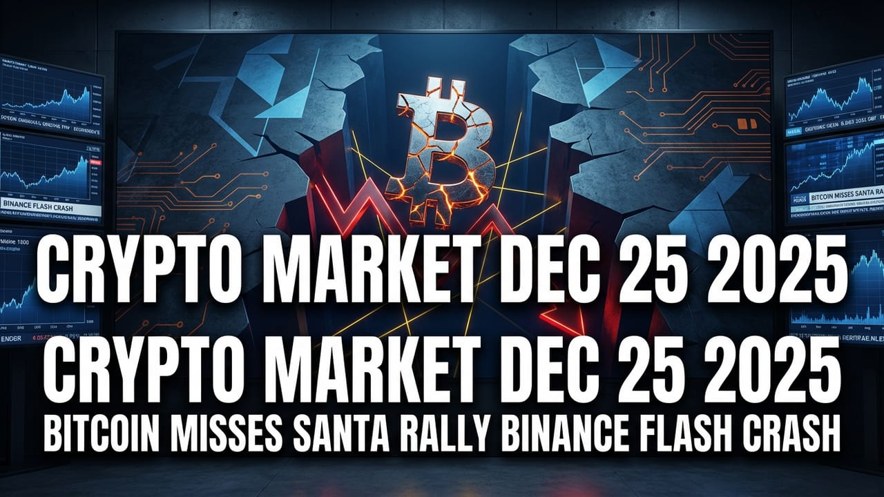 Crypto Market Dec 25 2025 | BTC Flash Crash, Santa Rally Gap
