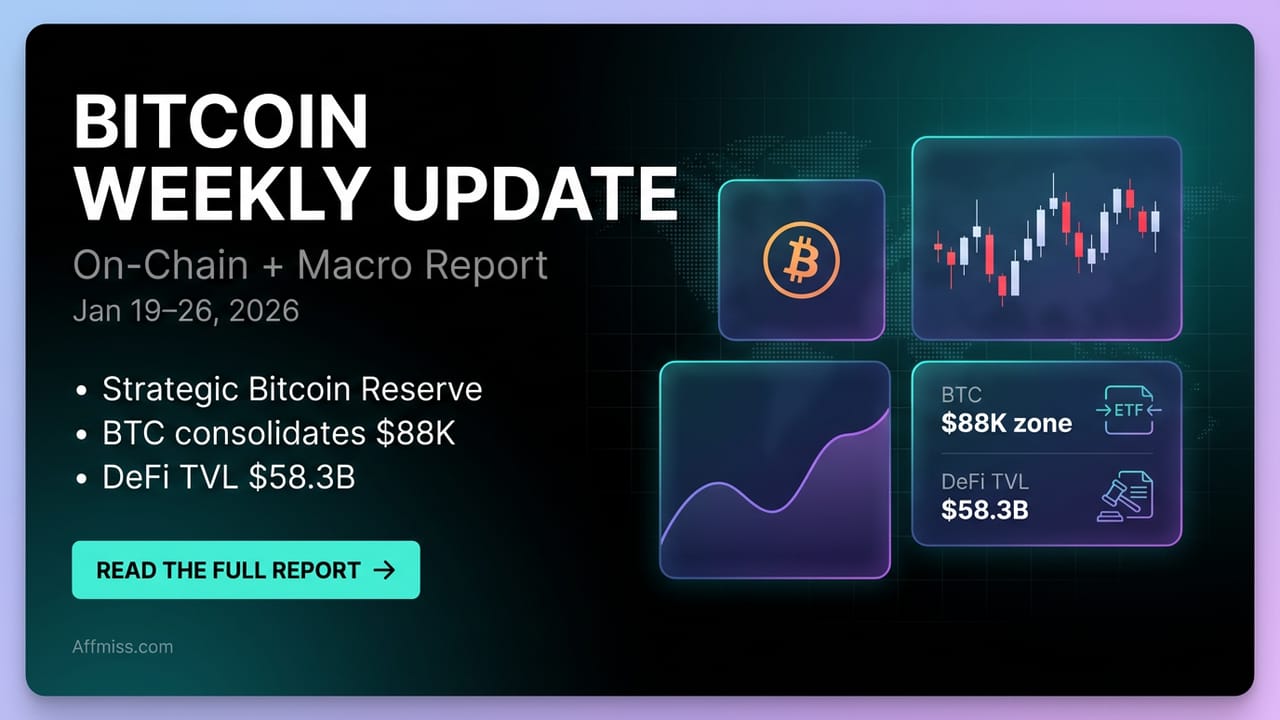 Bitcoin News: Weekly Market Update & Onchain Data Analysis (January 19-26, 2026)