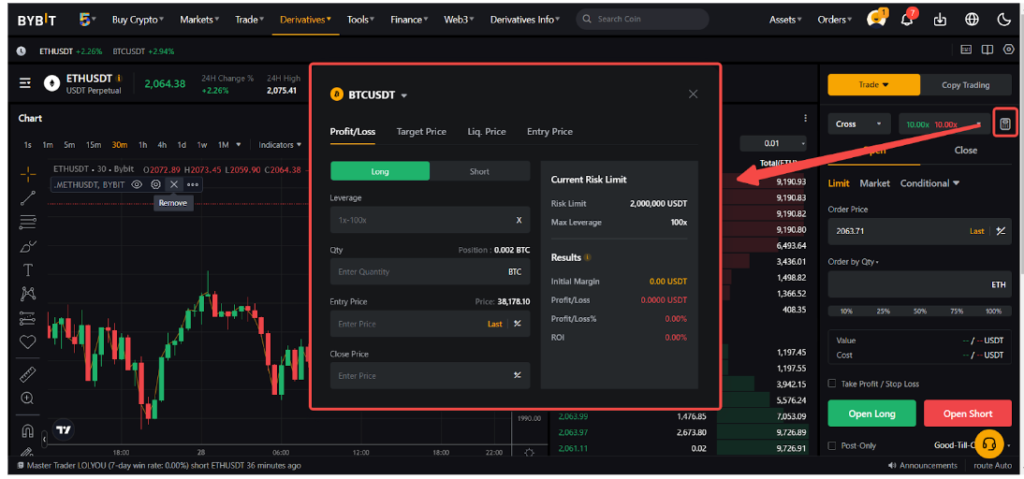 Bybit Exchange Review — BTC/USDT perpetual futures with 20x leverage and TradingView charts