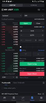 MEXC Exchange Review — mobile app showing BTC/USDT futures with 0% maker fee