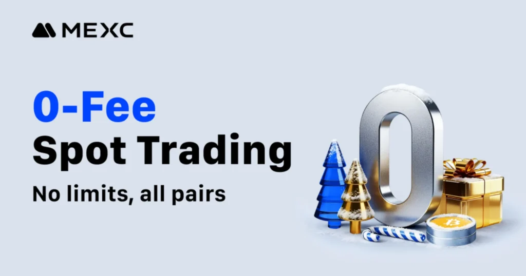 MEXC Exchange Review — spot trading interface showing zero maker fee confirmation