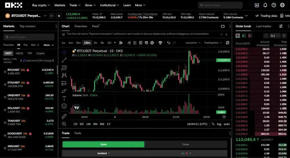 OKX Exchange Review — unified account with spot, futures, and options positions sharing margin