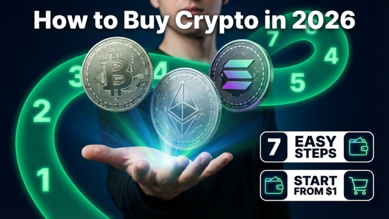 How to Buy Crypto in 2026: Complete Beginner Guide (7 Steps + Fees Compared)